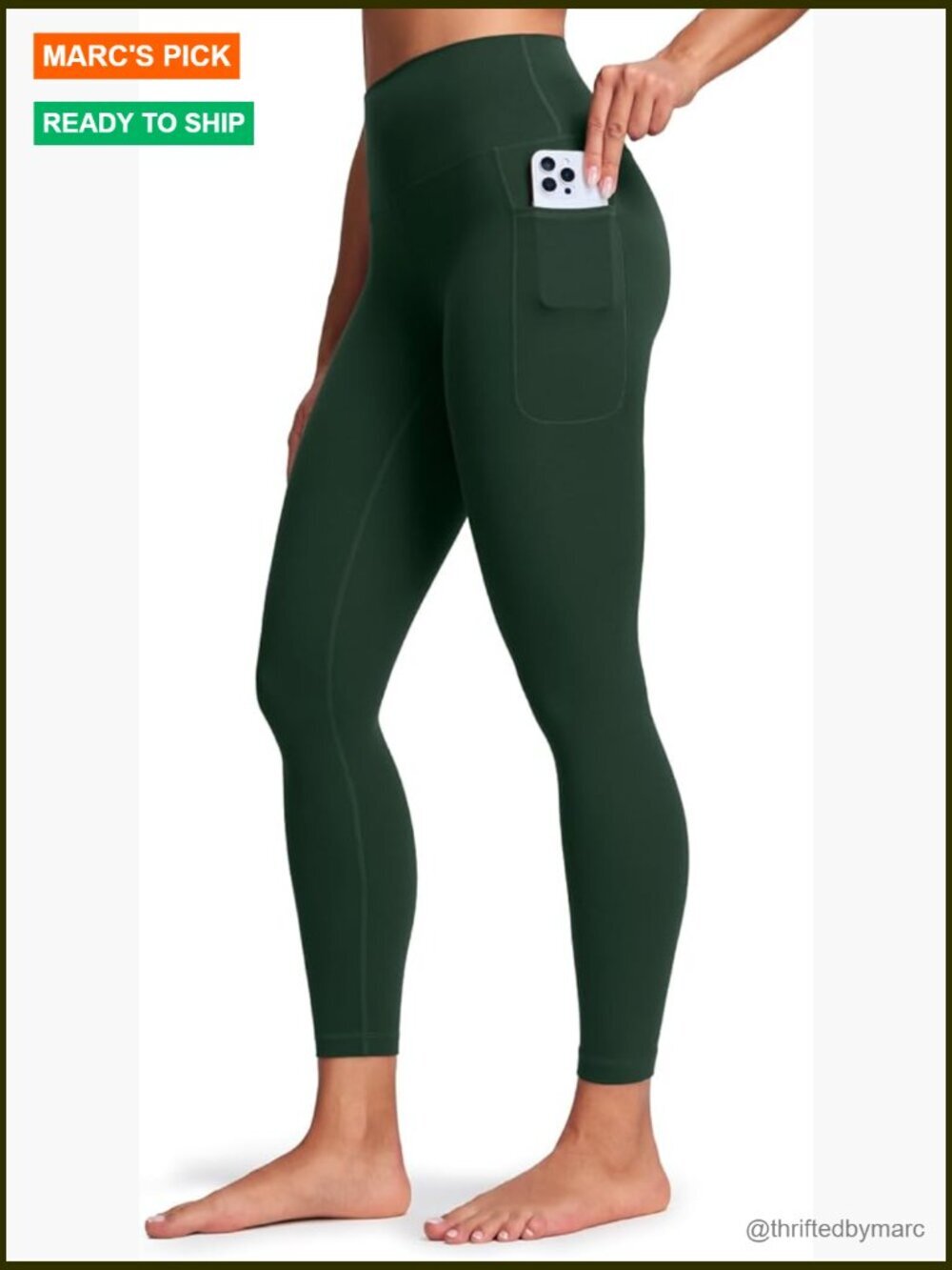 Pro Leggings with Pockets 25'' High Waisted Workout Pants